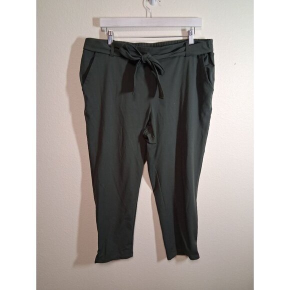 Nicole Miller Pants - Nicole Miller Dress Pants Business Casual Capris Office Green Size XL